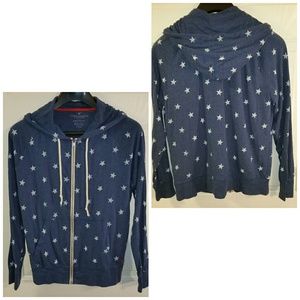 American eagle zip front hooded jacket size Medium